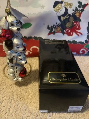 1997 Walt Disney Gallery Christopher Radko 101 DALMATIONS PUPPY POLE Ornament